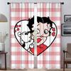 B-bettys BoopS Závěsy do obývacího pokoje Zatemňovací závěsy 2 kusy Stínidla Dělicí tylové závěsy do ložnice Kuchyně Elegantní