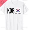 South Korea Flag Korean Sports Games Athletic Jersey Style Tshirt Vintage T Shirt Vintage Printed Cotton Tee