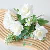 Artificial Flowers High-Density Silk Fabric Soft Touch Waterproof Flexible Branches Window Display Fake Flowers Wedding Hotel Decor
