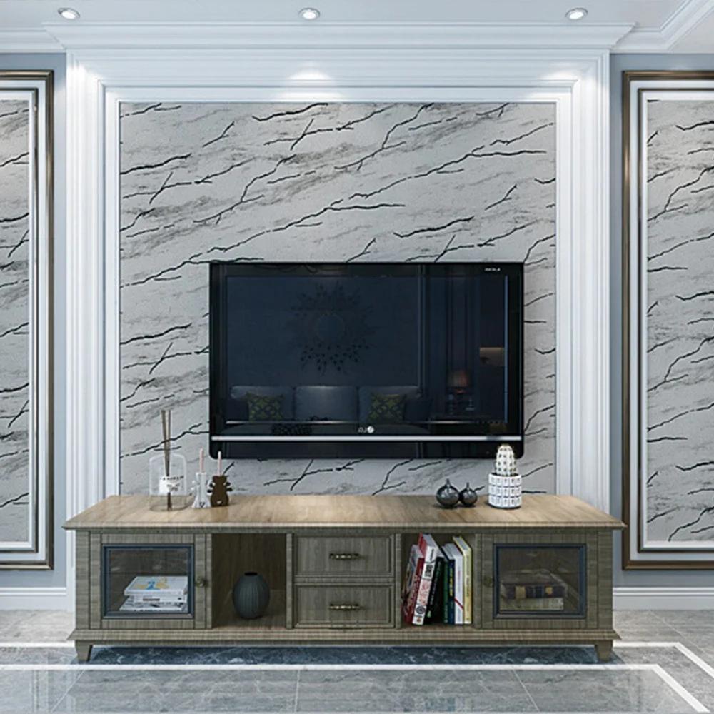 High Quality Non Woven Marble Wallpapers 3D TV Background Wall Living Room Restaurant Wallpaper Home Decoration Wall Paper