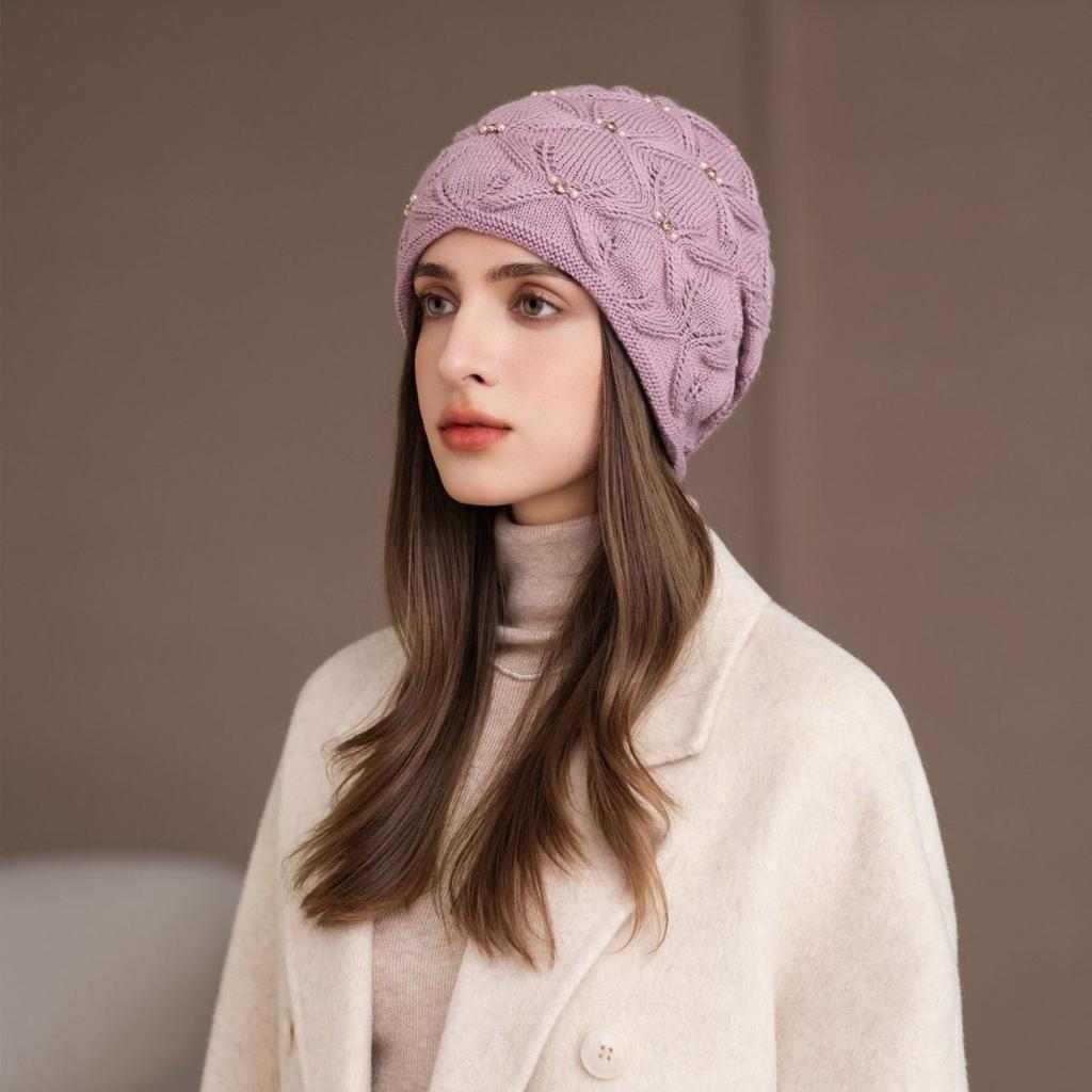 Autumn and Winter Knitted Stacking Cap, Ear Protector, Warm Sleeve, Wool Cap