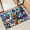 Fashion M-Murakamis Art T-Takashi Door Mat Bath Microfiber Decorative Versatile Flannel Floor Quick Dry Absorbent Non-slip Sole