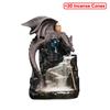 Purple Sand Dragon Inverted Incense Burner Creative Ceramic Castle Winged Dragon Inverted Smoke Incense Burner Ornaments Crafts