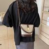 1Pc  Popular Bucket Bag Women's Messenger Bag Korean Niche Versatile Retro Canvas Handbag Messenger Bag
