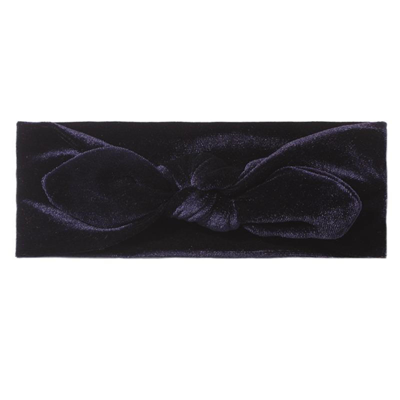 New Baby Golden Velvet Headscarf Cute Baby Rabbit Ears Headband Warm Children's Jewelry Autumn and Winter Models