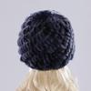 Russian Lady 100% Natural Real Rex Rabbit Fur Hats Women Kintted Outdoor Rex Rabbit Fur Hat New Warm Real Fur Caps