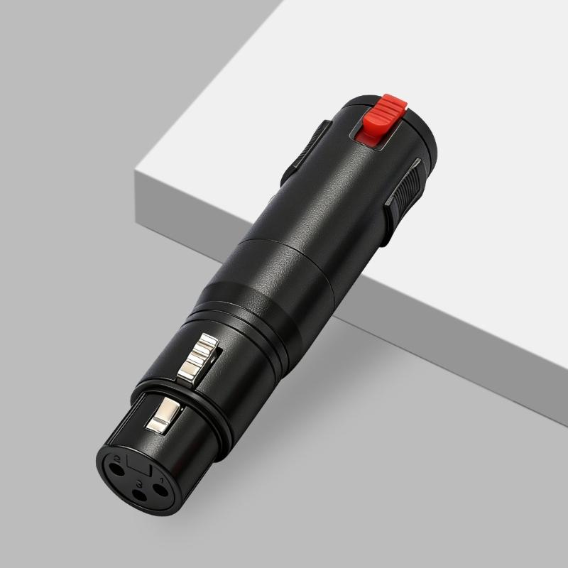 1/4inch to XLR Female Adapter 6.35mm Female to XLR Female Adapter Female Plug to XLR Converter for Guitar Microphones