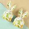 50Pcs Party Favors Cookie Candy Bags Carton Snack Packing Supplies Rabbit Ear Bags  Easter Party