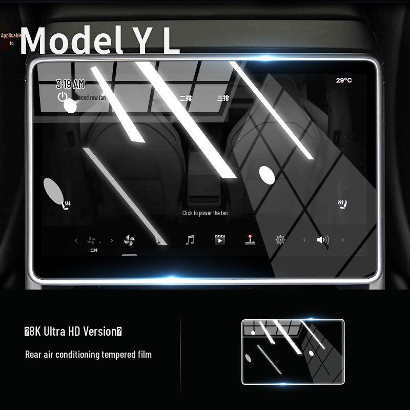 Tesla Model Y Screen Tempered Film for Central Control Navigation