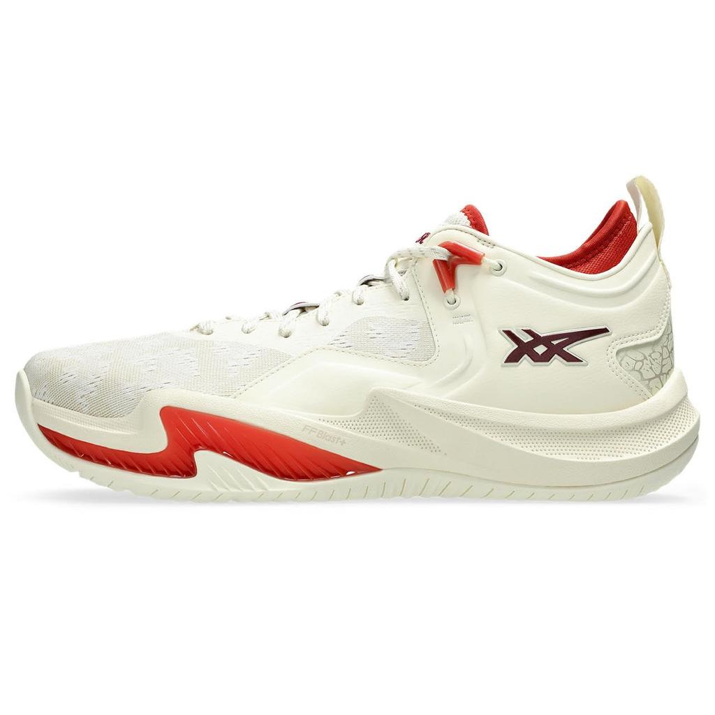 ASICS NOVA SURGE LOW 2 Basketball Size 750 2E Shoes, 1061A051, Men's, (Ivory/Chili Flake), 30.0 cm,
