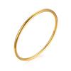 Brățară Simplă Plain din Oțel Inoxidabil pentru Femei și Fete Vnox, Brățări Cuff Metalice Minimaliste Placate cu Aur, Bijuterii de Modă Stackable Cadou