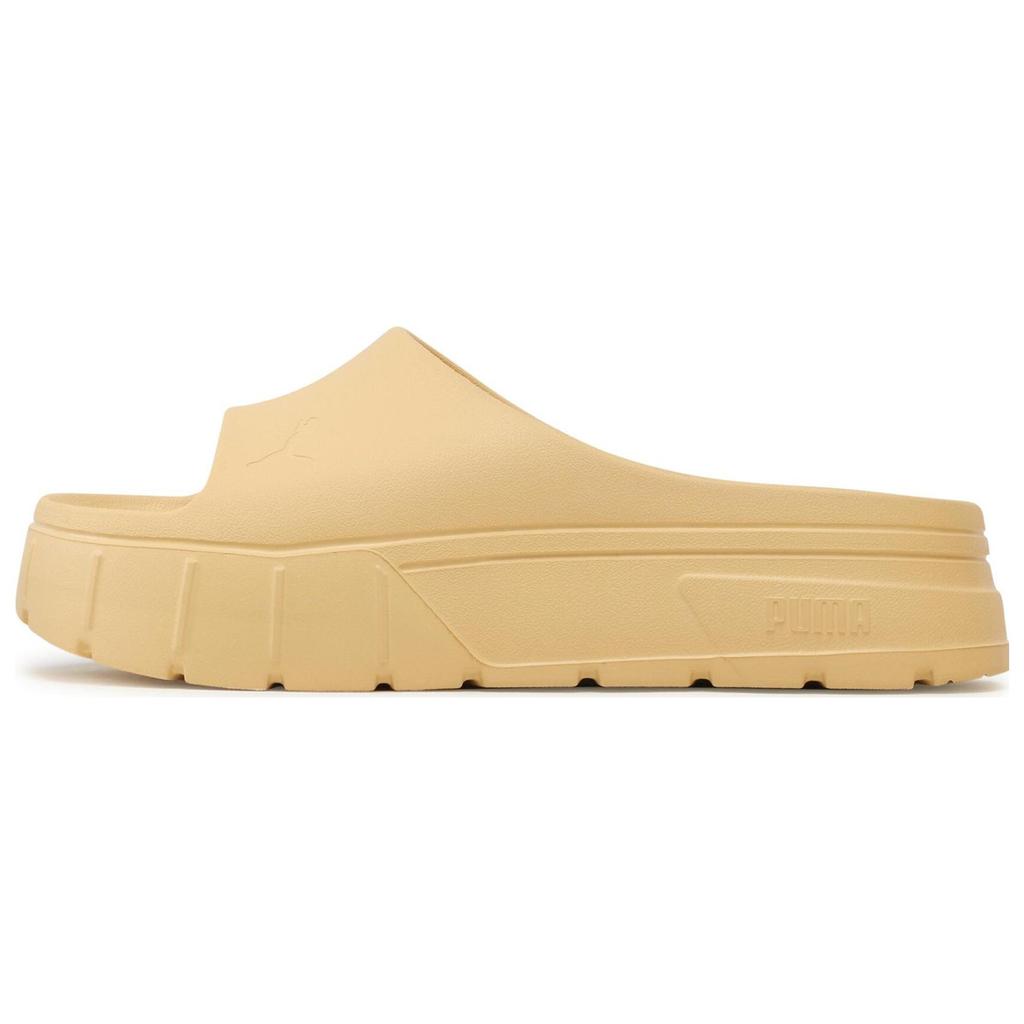 New PUMA Mayze Stack Injex Sandal 'Light Straw' Women's 389454-03