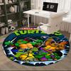 Teenage Mutant Ninja Turtles,TMNT Chair Mat Round Rug Office Carpet, Machine Washable, Non Slip, Suitable for Living Rooms, Bedrooms