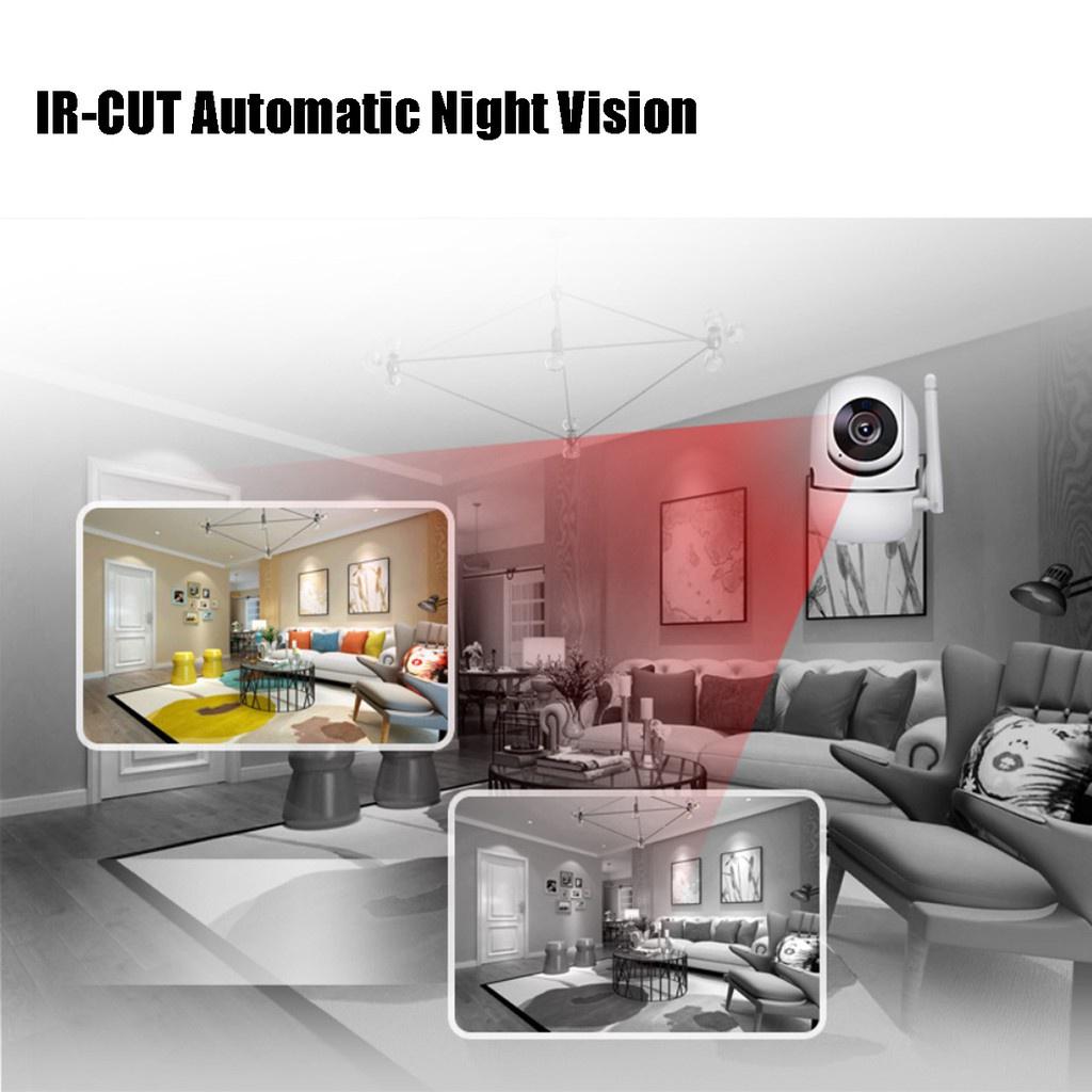 HD Drahtlose IP-Kamera Fernbedienung Heimüberwachung Smart CCTV Netzwerk WiFi Webcam Nachtsicht IR