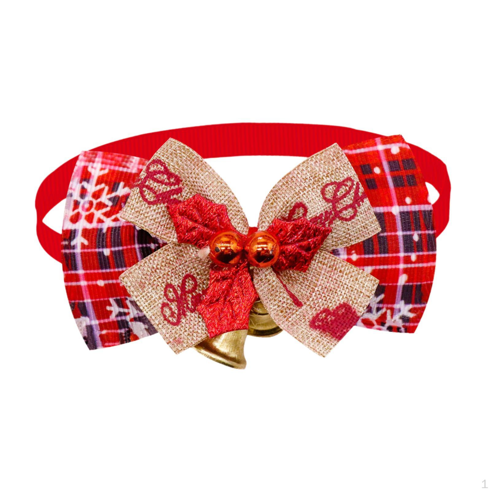 

Christmas Collars Pet Xmas Festive Decoration Cartoon Necklace for Small Medium Dogs Family