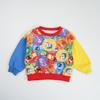 European Children's Cartoon Print Sweatshirt: Fashionable Knitted Cotton Pullover for Toddlers