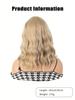 14 Inch Shoulder-length Linen Gold Water Wave Wigs For Women And Girls'  Parties Halloween Christmas Music Festival And Daily Use