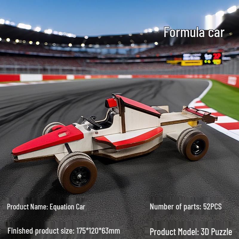3D Wooden Vehicle Jigsaw Puzzle - Beginner Educational Toy (Car, Airplane, Ship) Model