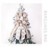 Christmas Decoration Bow Red Bow Christmas Tree Decoration Linen Ribbon Christmas Tree Decoration Bow