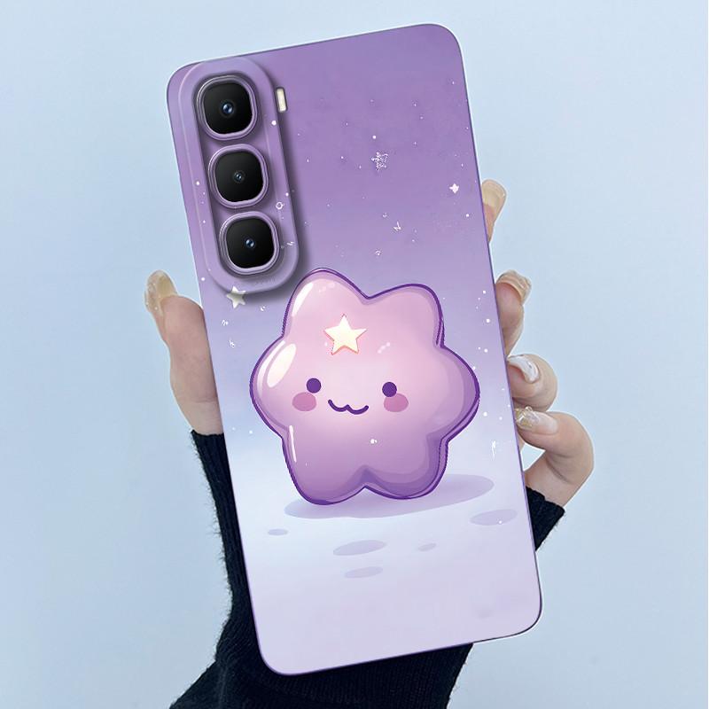 For Infinix Hot 60 Pro Plus Case Fashion Simplicity Flower Liquid Silicone Camera Protection Cover For Infinix Hot 60 Pro+ Capa