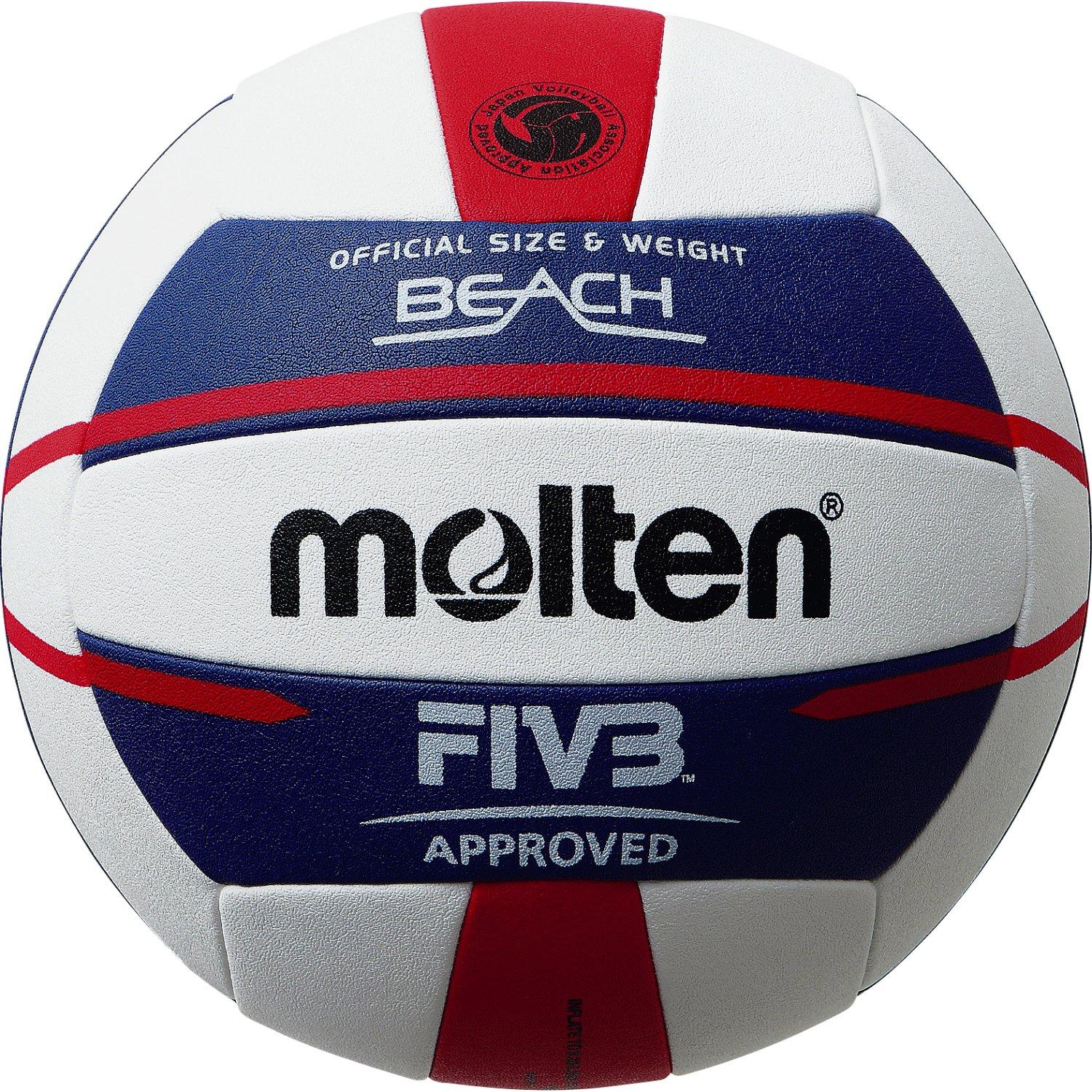 

Molten Beach Volleyball V5B5000 White x Blue x Red