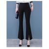 New 2026 Split Flared Pants with Drape Effect, High-waisted Plus-size Cropped Casual Pants