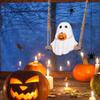 Ghost Pumpkin Ornaments Halloween Swing Ghost Holding Pumpkin Ornaments Weather-Resistant Figurine Home Decoration For Patio