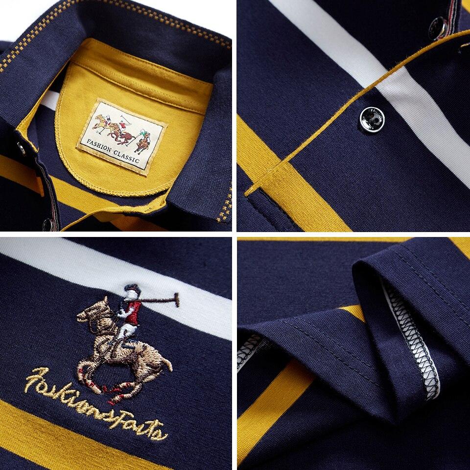 Högkvalitativa pikétröjor för män Broderi pikétröja Casual pikétröjor Långärmad pikétröja för män Pikétröja