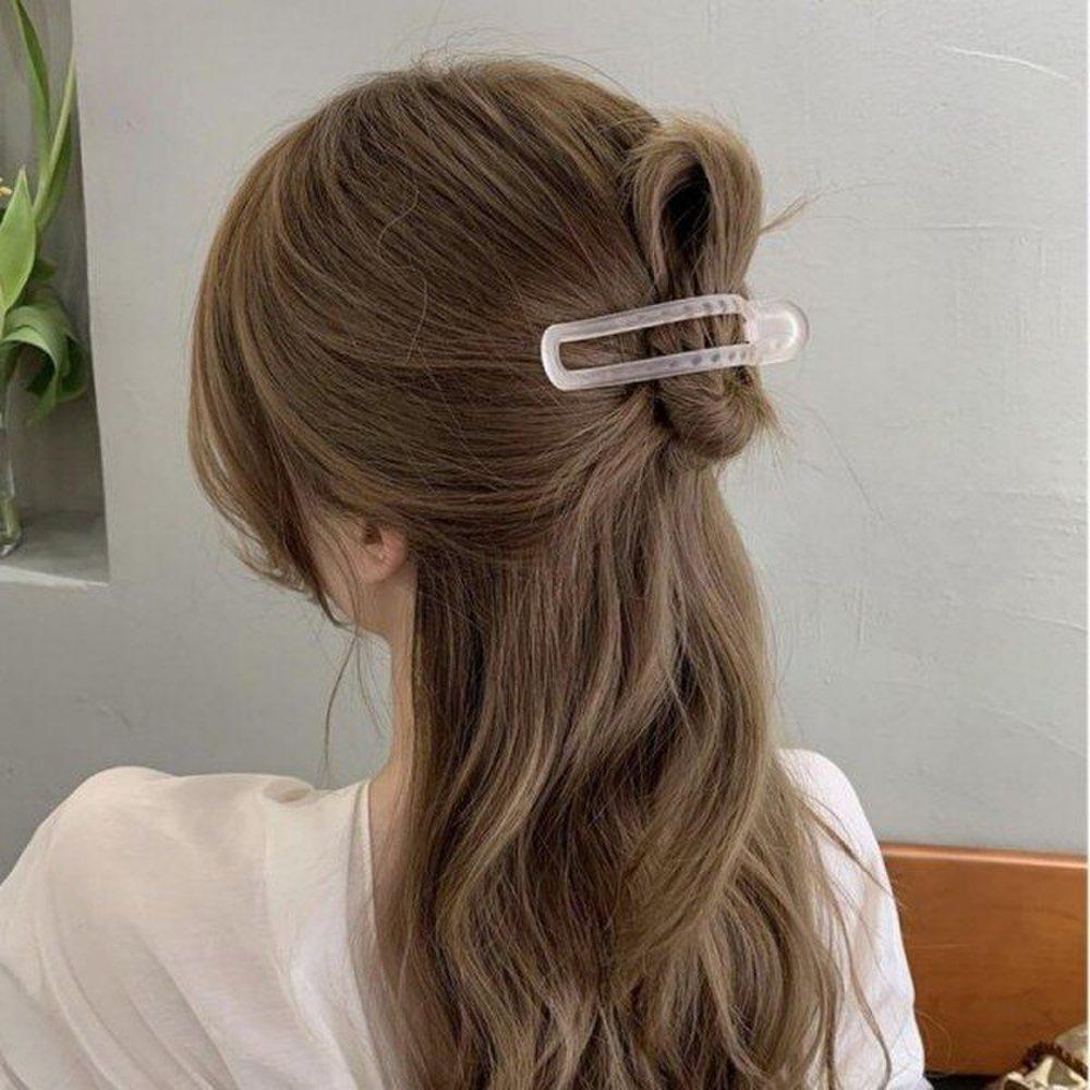 

Mno No-Fold Updo Hair Flat Clip Pin 2Color white