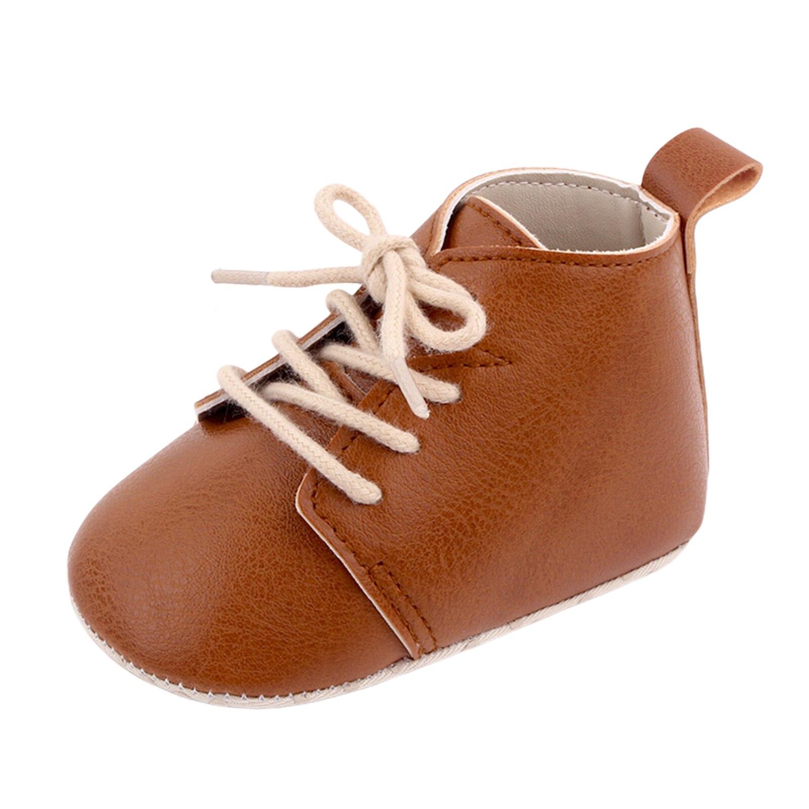 

Весенне-осенние женские детские туфли из искусственной кожи на шнуровке, Англия, детские первые ходунки для малышей 13