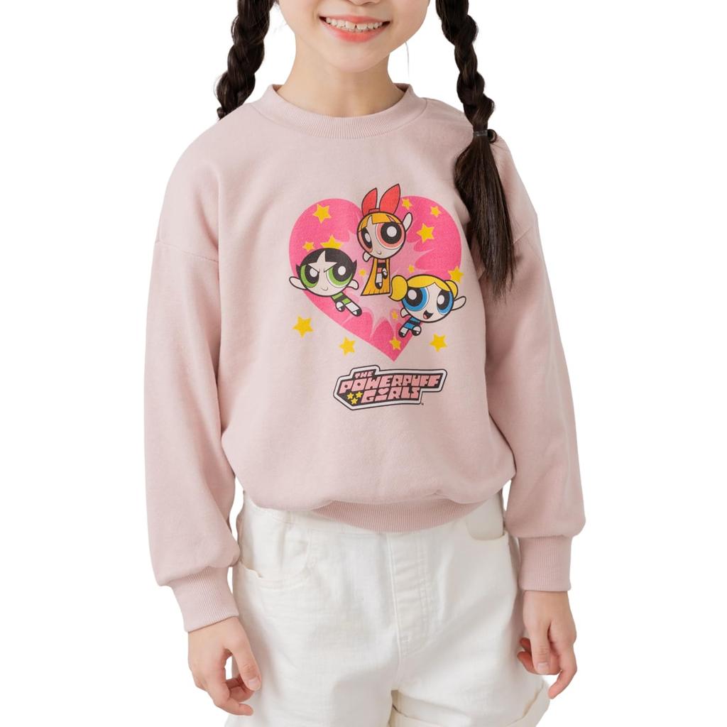 Chil2 Powerpuff Girls Sweatshirt, Kids' Long Sleeve Fleece Sweatshirt, Digital Print, 94251781-120SP
