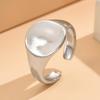 Retro Baroque Geometric Open Round Ring - Adjustable Drum Shape Finger Ring