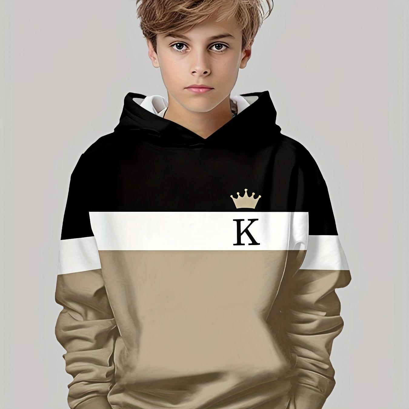 

Повседневный пуловер для мальчиков, напечатанный на 3D-принтере, для весны, осени и зимы, спортивная одежда с длинными рукавами для мальчиков для улицы 13-14Y