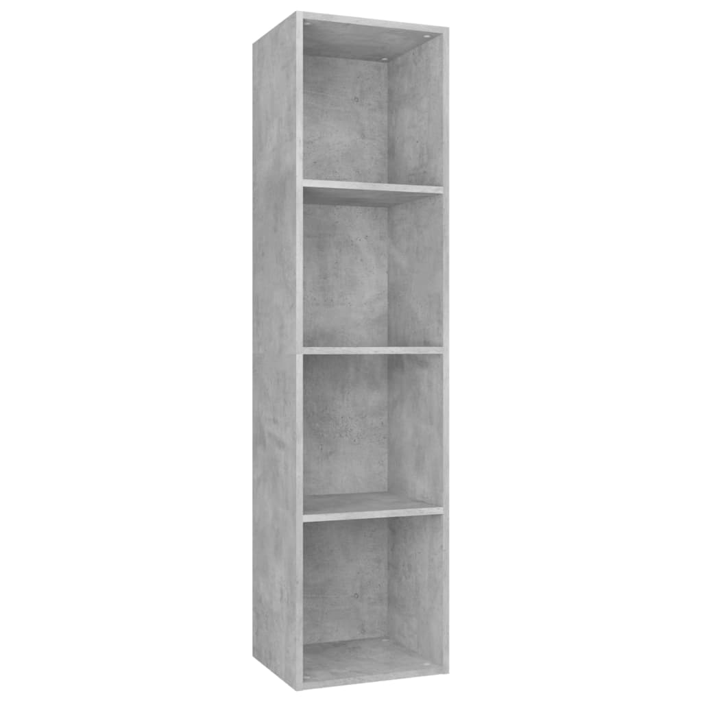Bookshelf TV Cabinet Concrete Grey 36 x 30 x 143 cm Particleboard