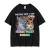 Doctor Said Icot Std Skibidi Toilet Disease Funny Cat Meme Tee Shirt Unisex Wounisex Clothing Kawaii Cute High Quality Cotton Tshirts