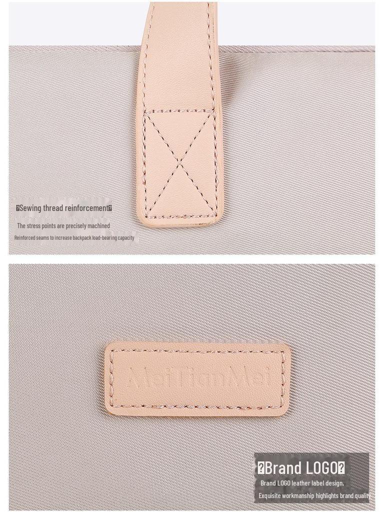 Einfarbige Business-Aktentasche: Airbag-Laptop-Handtasche für Arbeit und Reisen