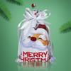Christmas Drawstring Gift Bags with Santa & Tree Decorations
