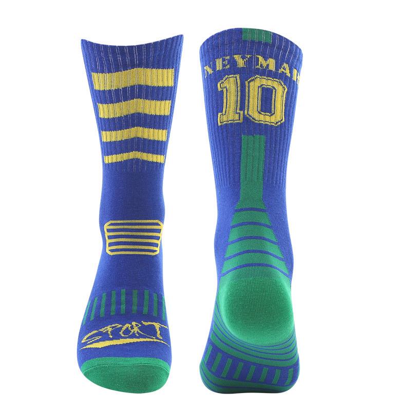 Men's Mid-Length Thin Football Socks - Sweat-Wicking, Wear-Resistant, New Club World Cup Design