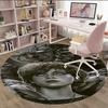 1pc Pennywise1 Print Round Carpet Chair Round Carpet Suitable for Bedroom Living Room Home Decorative Carpet