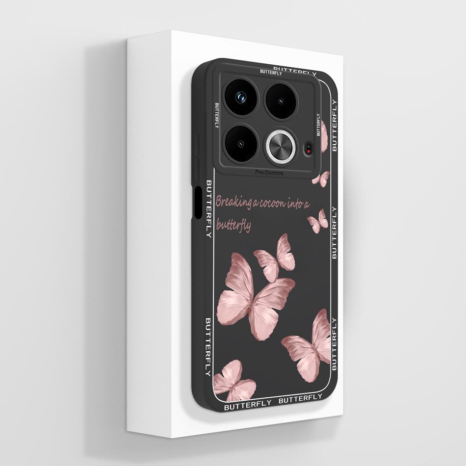 For infinix Note 40 Pro Plus 40X Case Couple Panda Phone Housing For Note40 Note 40X Full Protection Liquid Silicone Back Cover