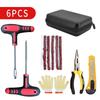Car & Motorcycle Vacuum Tire Repair Kit with Rubber Strips & Quick Glue