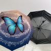 1pc Butterfly Music Harmony Umbrella with Plastic Handle,Suitable for All Seasons Home Travel Outdoor UmbrellaDD1056