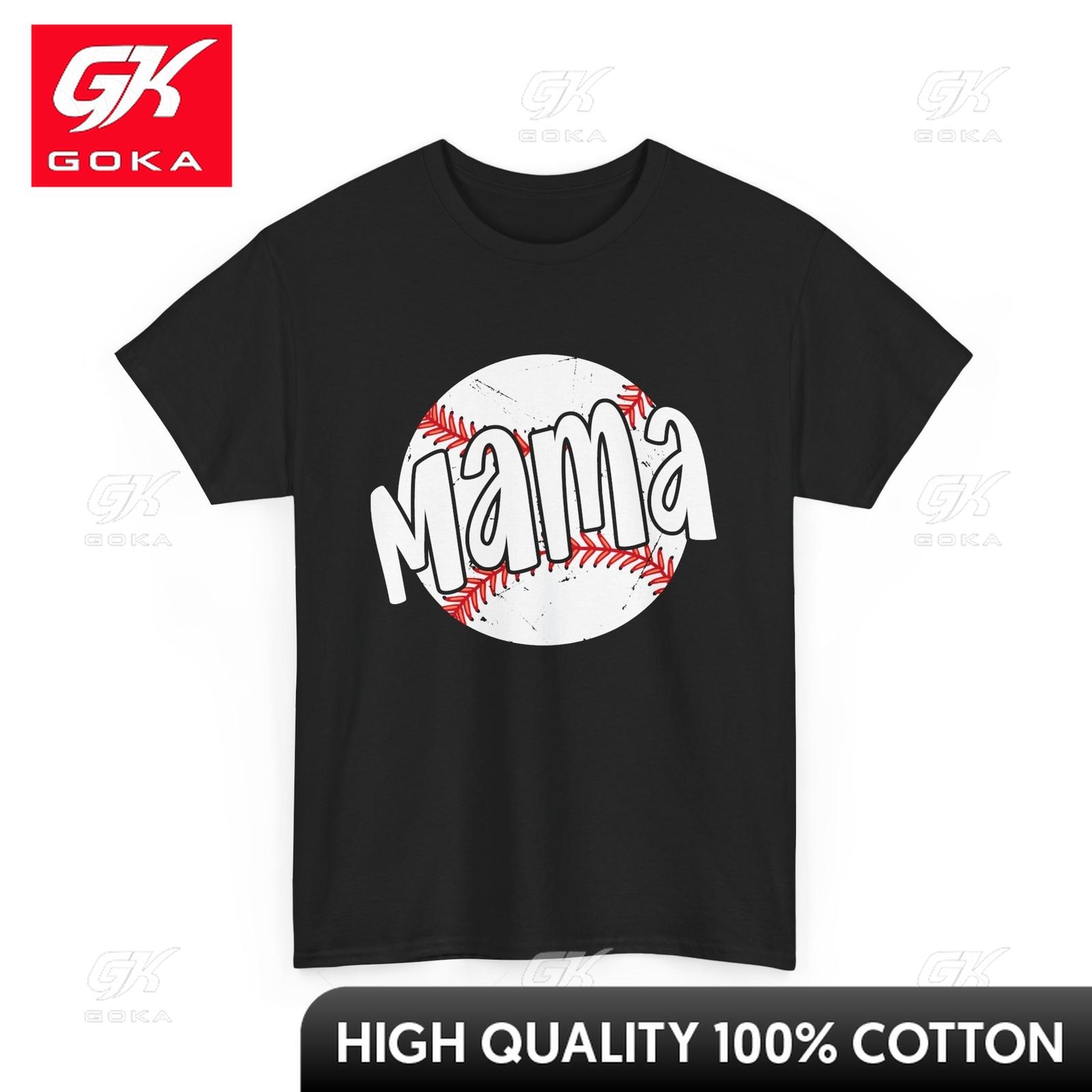 

Baseball Mom Sports Lovers Baseball Player Tshirt Relaxed Fit Top Soft Cotton Round Neck Charming Minimalist Style Printed 4XL