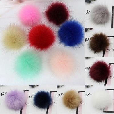 Faux DIY 47 Zoll Waschbärfell Pompons Ball zum Stricken Mützen Accessoires Hüte