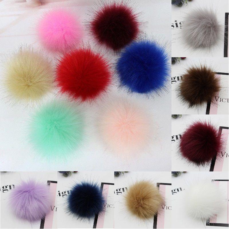 47-tommers Falsk DIY Vaskebjørnspels Pom Poms Ball For Strikking Luer Tilbehør Hatter