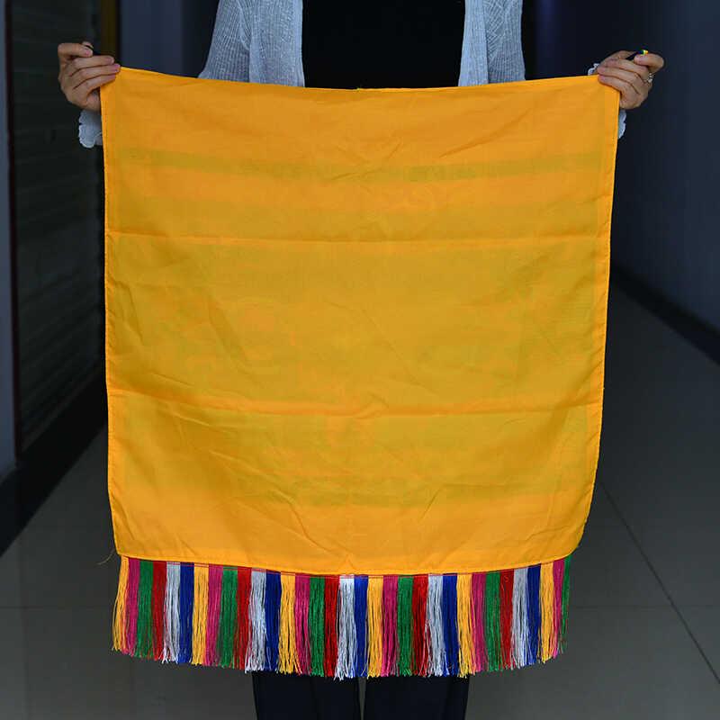 Tibetan Embroidered Vajra Cross Tablecloth and Altar Hanging Decor