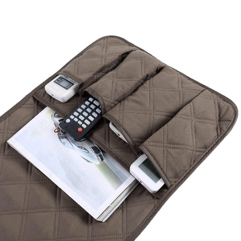 Sofa Armrest Pocket Fashion Bedside Pocket Table Side Pocket Newspaper Remote Control Sundry Storage Bag Phone Holder