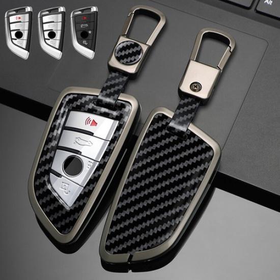 Zinc Alloy Leather Car Key Case Cover For BMW X1 X2 X3 X4 2 3 4 5 6 7 8 X6M X5M