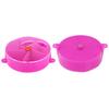 Bird Pet Foraging Feeder   Food Wheel Feeding Storage Box Toy Purple