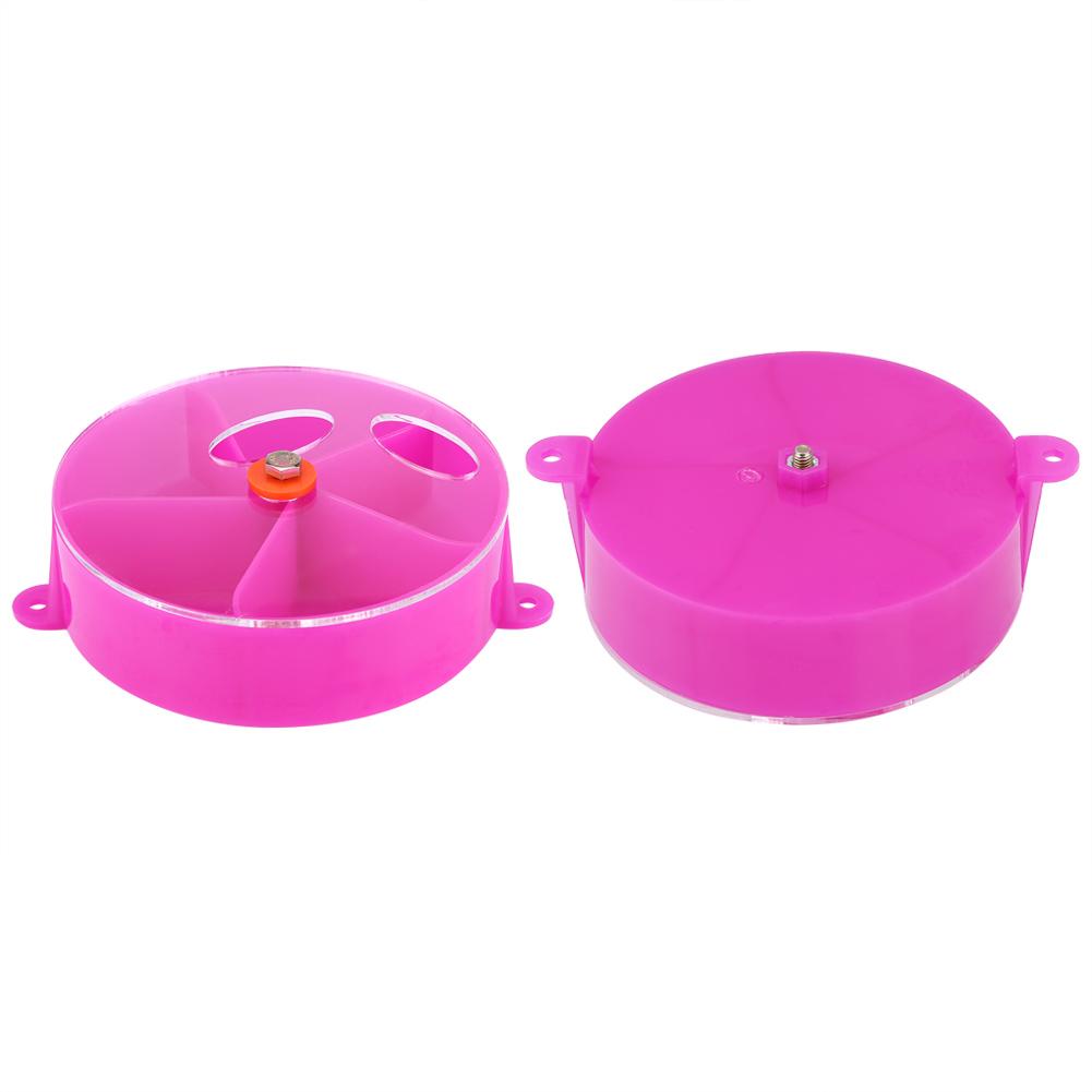 Bird Pet Foraging Feeder Food Wheel Feeding Storage Box Toy Purple